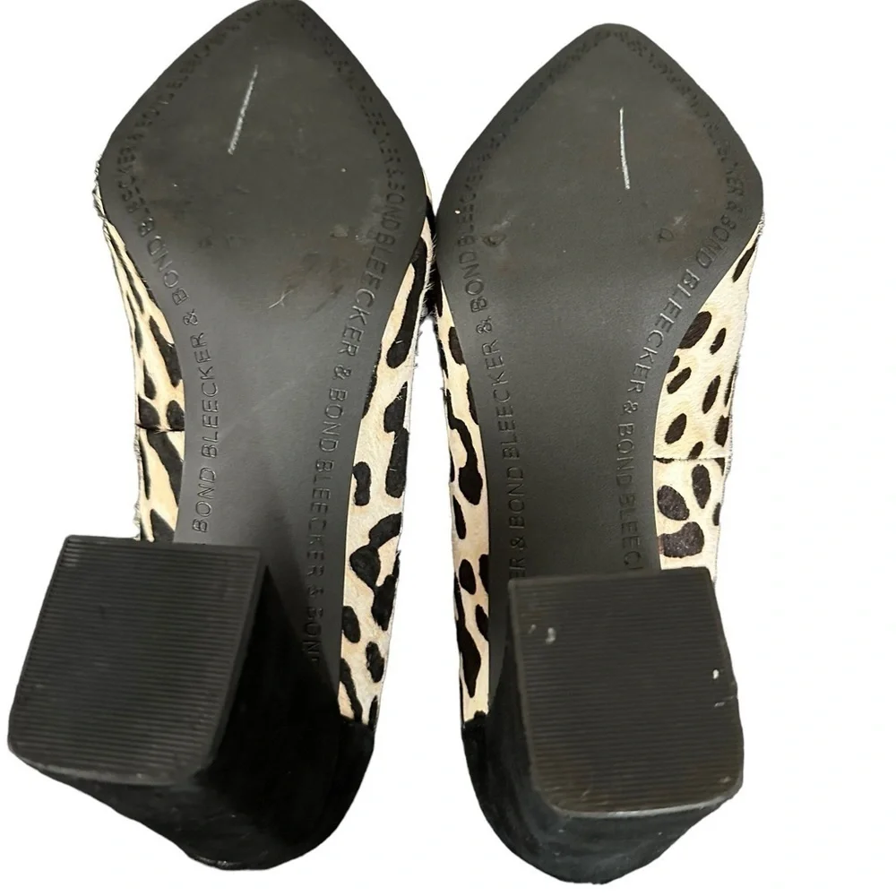 Bleecker & Bond Megan animal print pointed pumps size 7